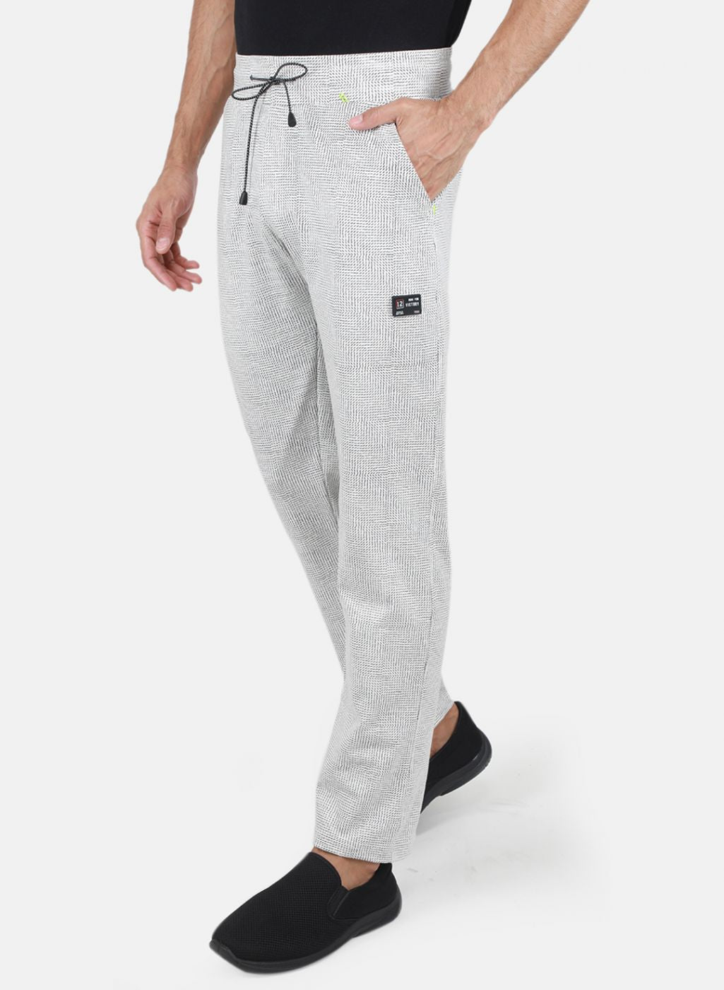 Men Off White Regular Fit Lower