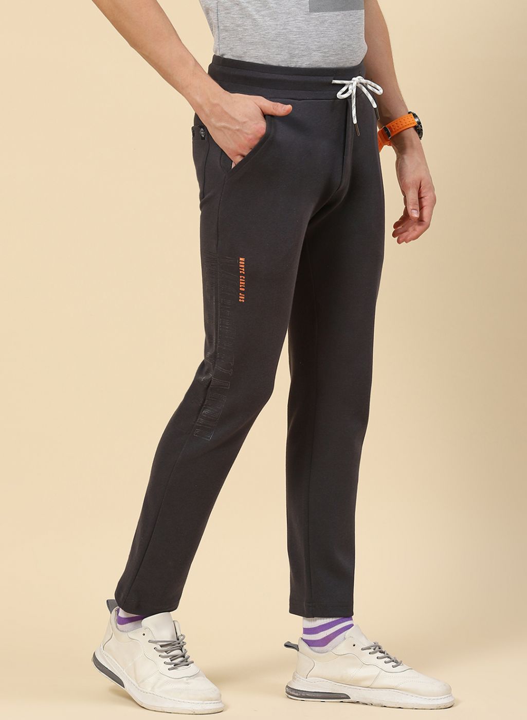 Men Grey Regular Fit Lower