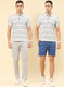 Men Blue & Grey Printed Combo Set