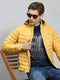 Men Mustard Plain Jacket