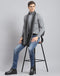 Men Grey Solid Muffler