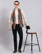 Men Grey Self Design Muffler