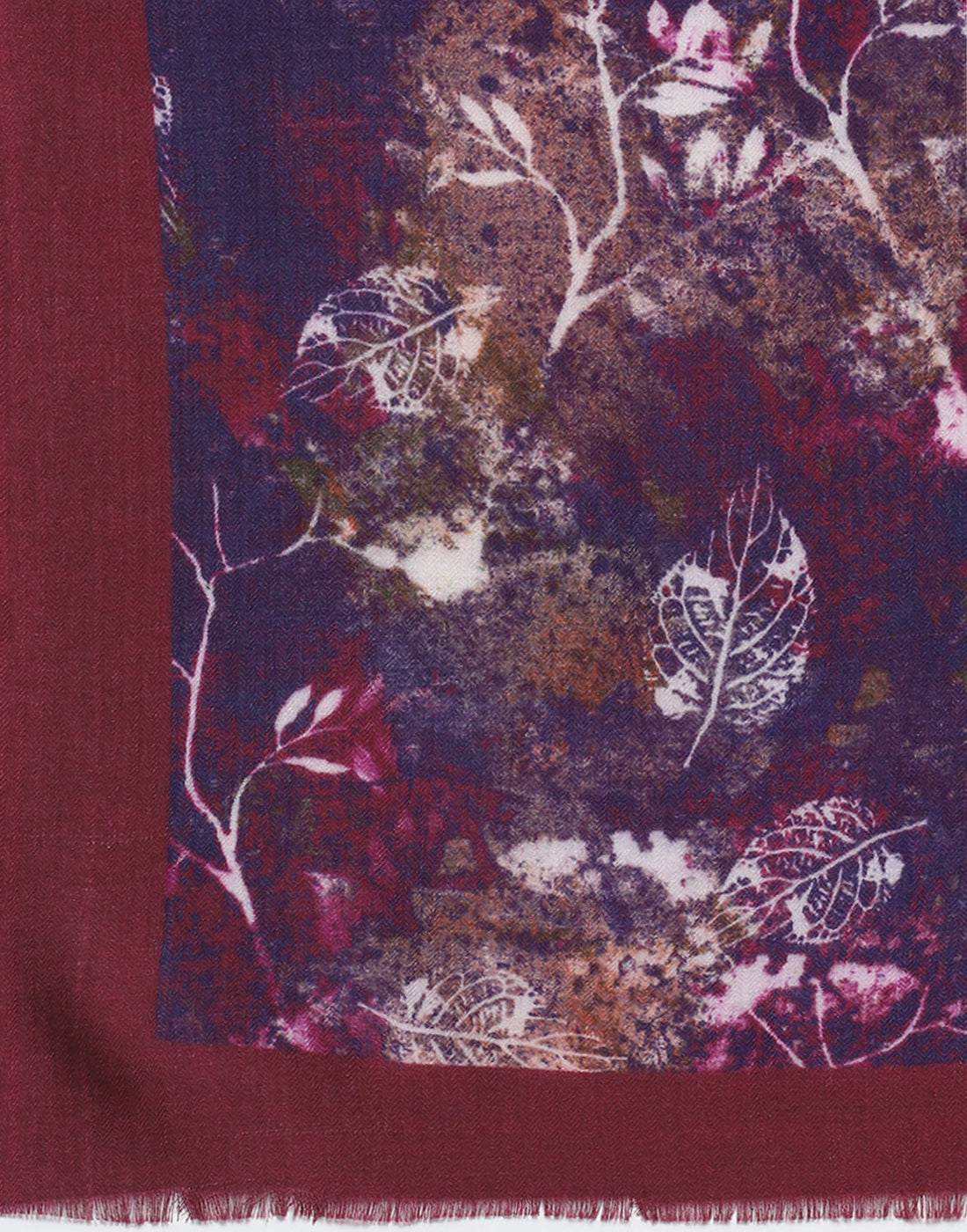 Women Purple Printed Shawl