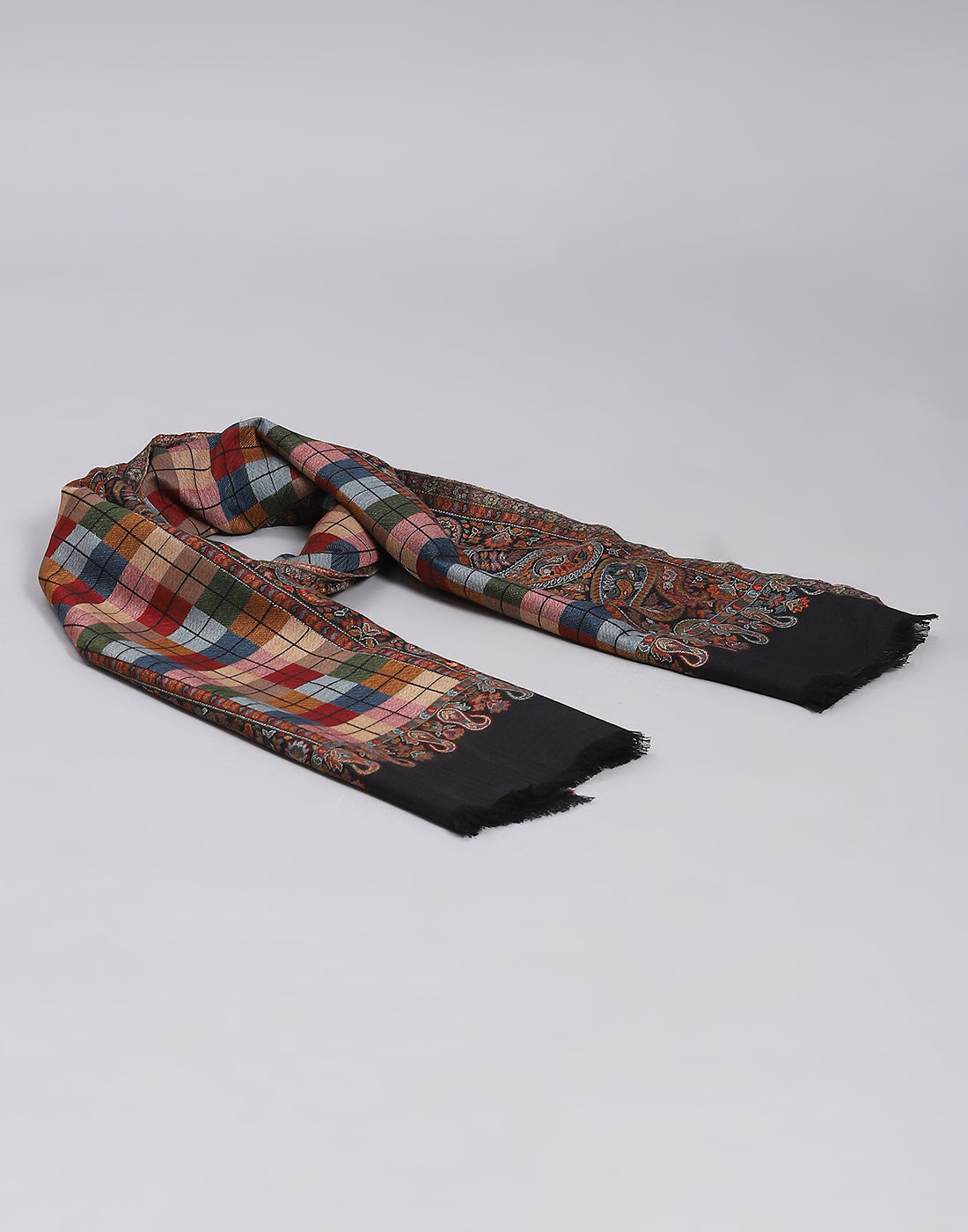 Women Brown Self Design Stole