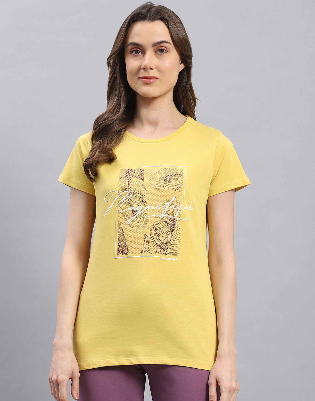 Women Red & Yellow Printed Round Neck Half Sleeve Top 2 Pc Set