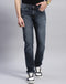 Men Blue Light Wash Narrow Fit Denim