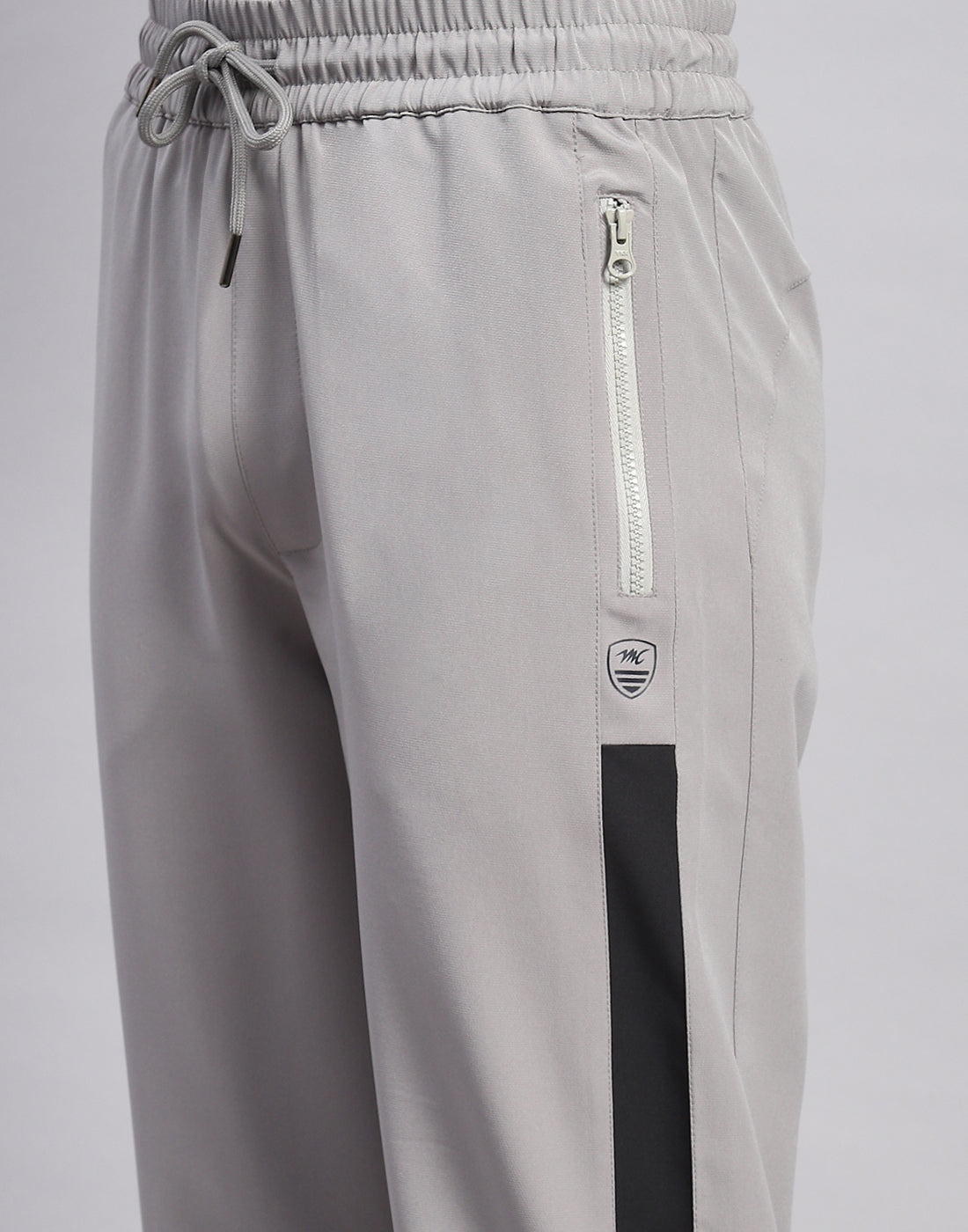 Men Grey Solid Regular Fit Lower