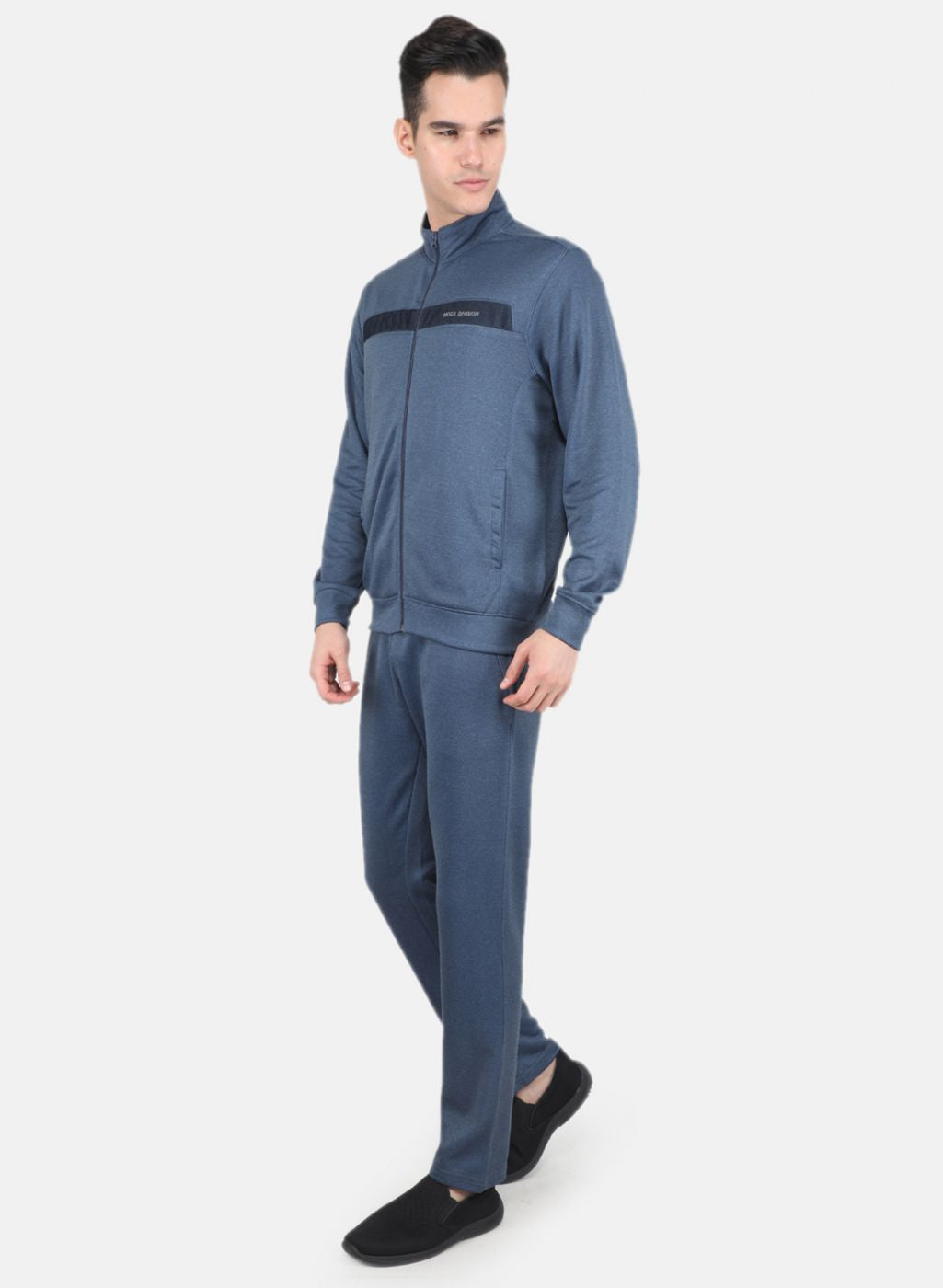 Men Blue Solid Sweatshirt