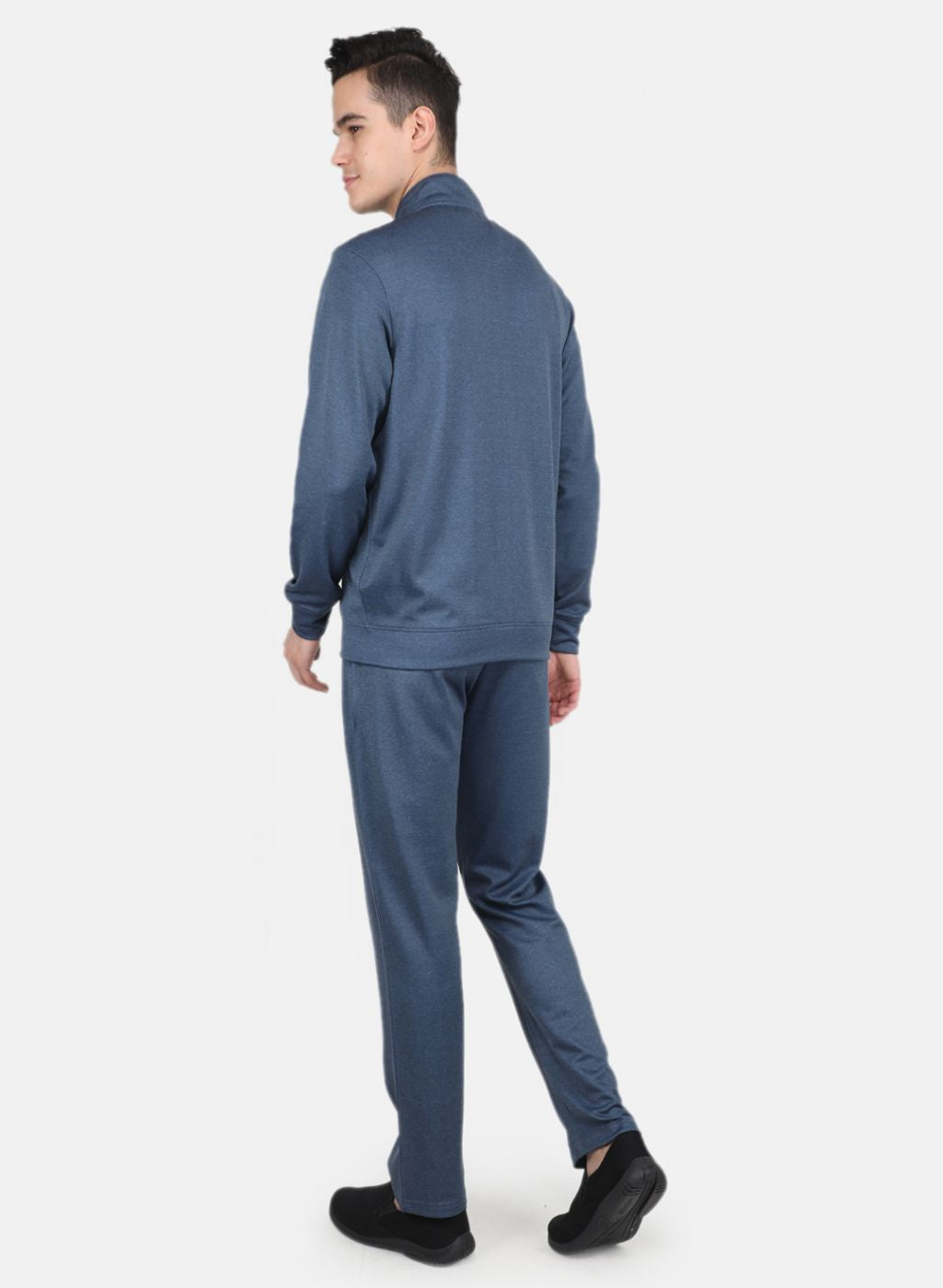 Men Blue Solid Sweatshirt