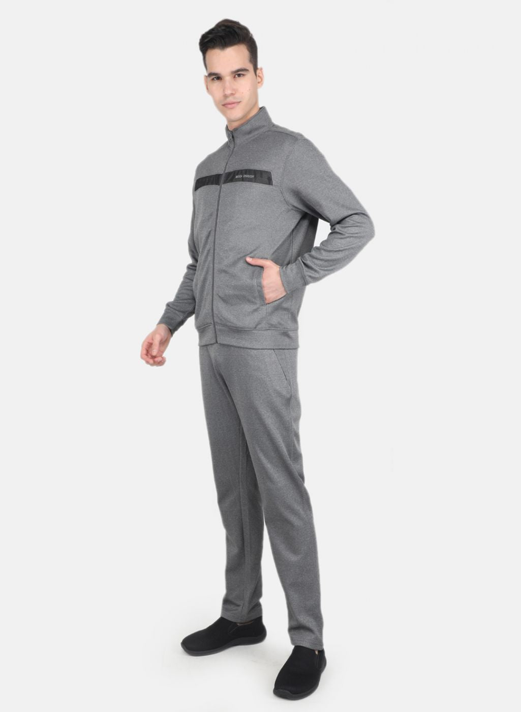 Men Grey Solid Sweatshirt