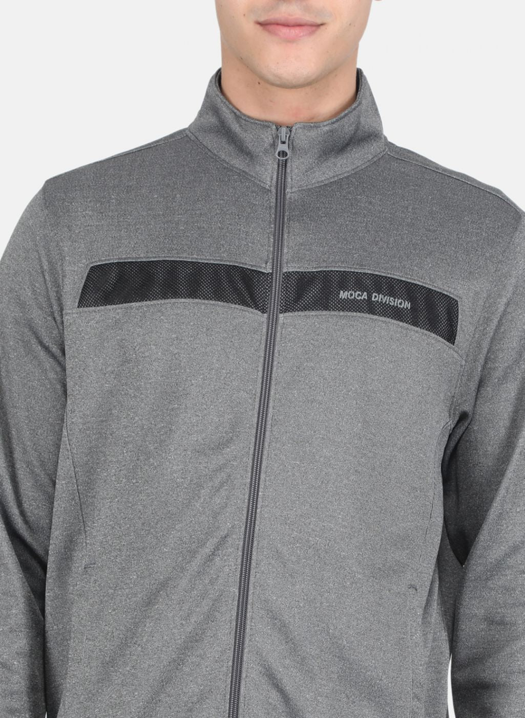 Men Grey Solid Sweatshirt
