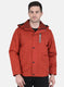 Men Orange Solid Sweatshirt