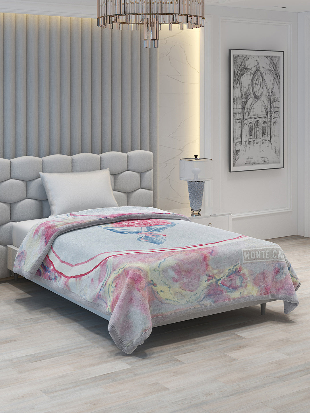 Printed Single Bed Blanket for Mild Winter -2 Ply