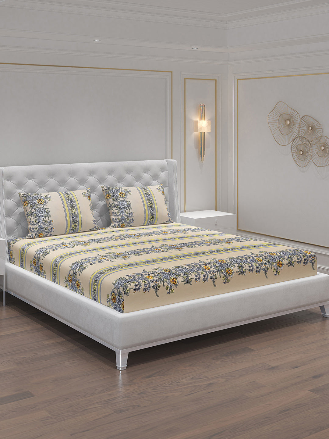 MOCA by Monte Carlo 120 GSM Microfibre Double Bedsheet with 2 Pillow Covers