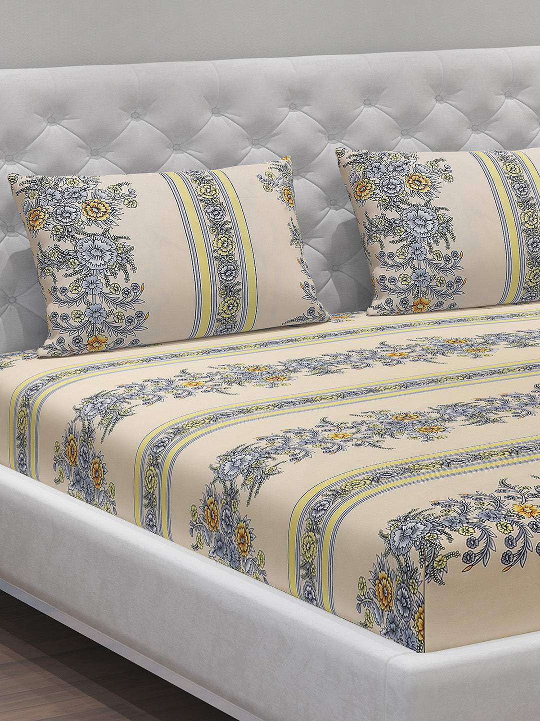 MOCA by Monte Carlo 120 GSM Microfibre Double Bedsheet with 2 Pillow Covers