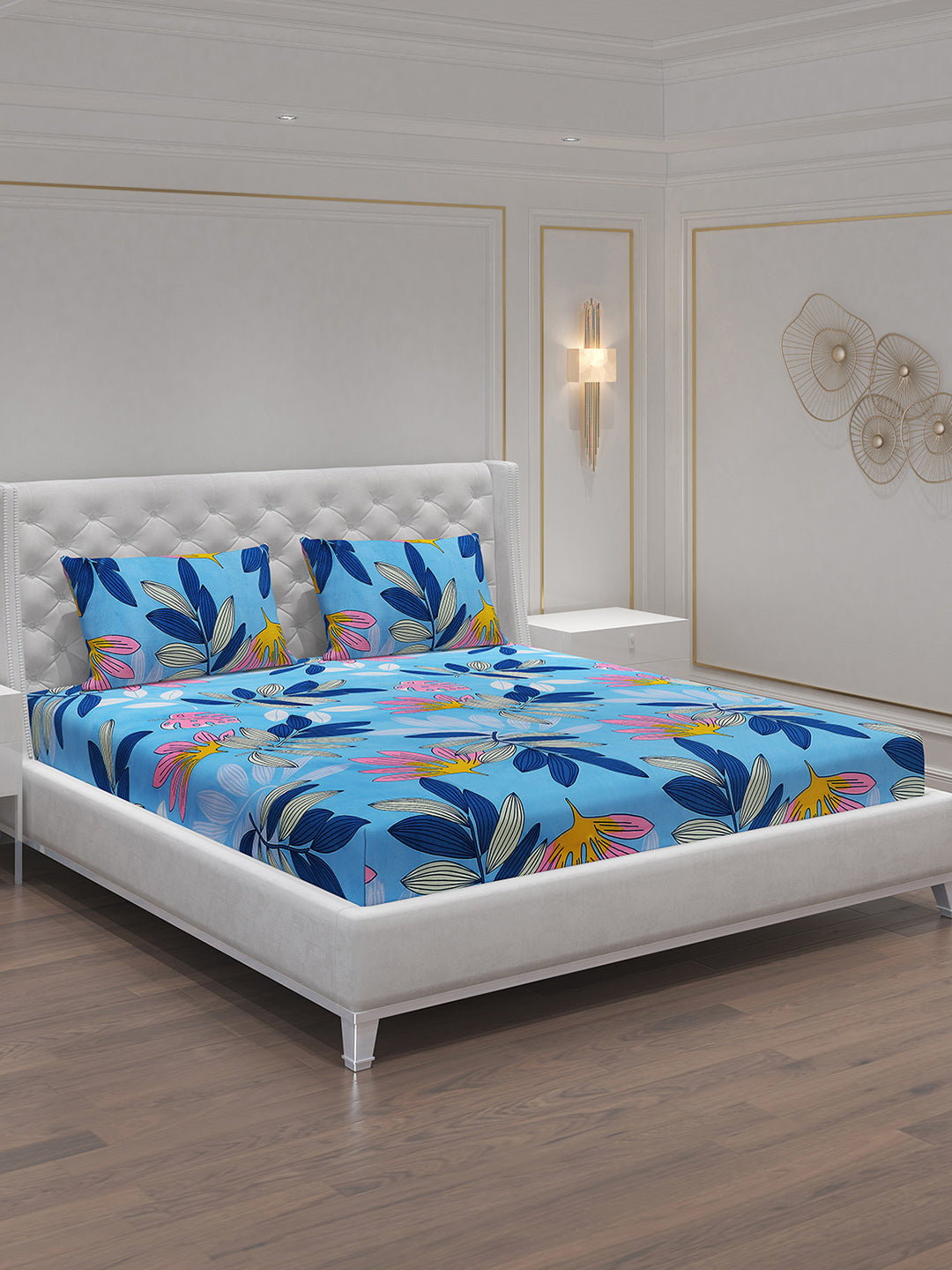 MOCA by Monte Carlo 120 GSM Microfibre Double Bedsheet with 2 Pillow Covers