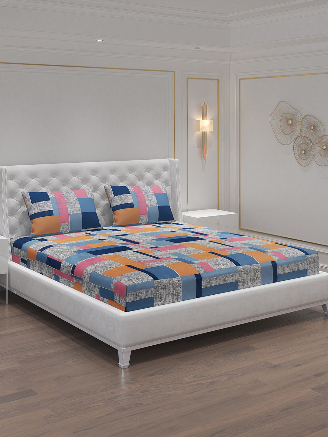 MOCA by Monte Carlo 120 GSM Microfibre Double Bedsheet with 2 Pillow Covers