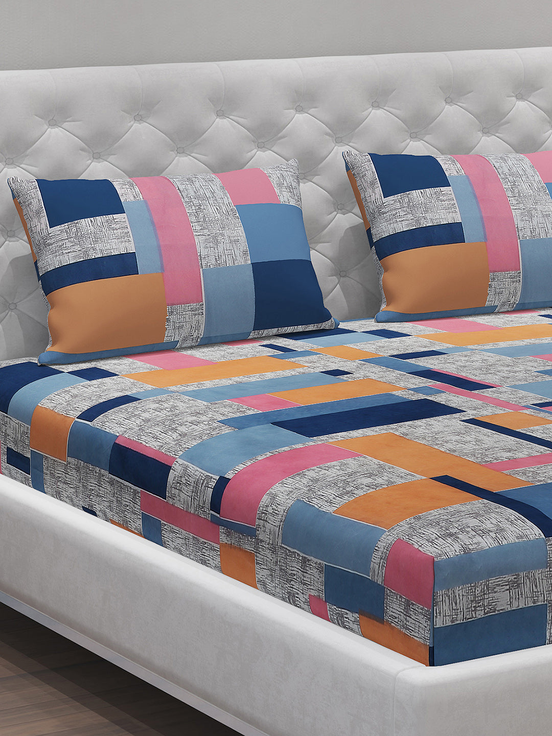 MOCA by Monte Carlo 120 GSM Microfibre Double Bedsheet with 2 Pillow Covers