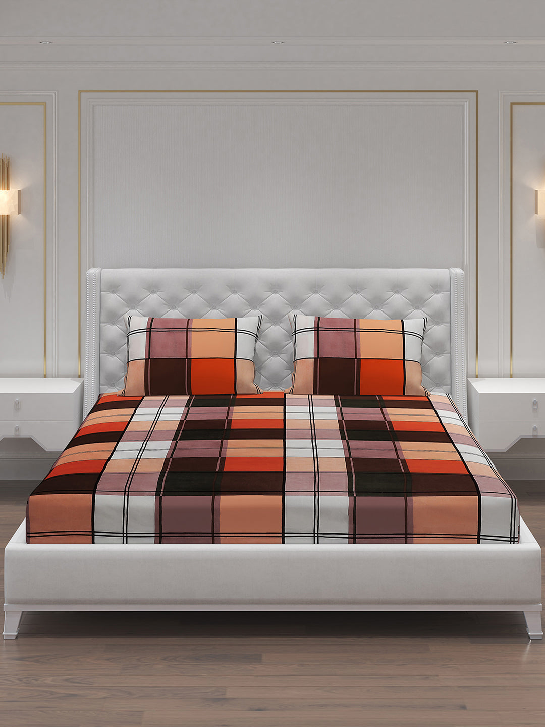 MOCA by Monte Carlo 120 GSM Microfibre Double Bedsheet with 2 Pillow Covers