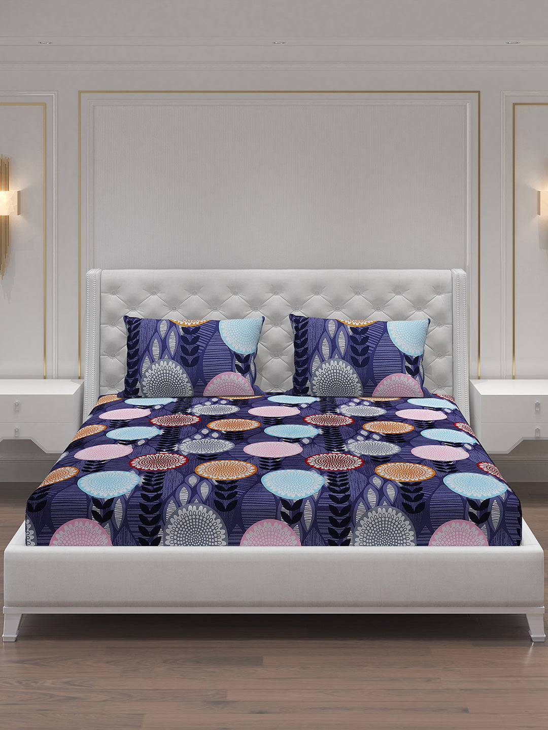 MOCA by Monte Carlo 120 GSM Microfibre Double Bedsheet with 2 Pillow Covers