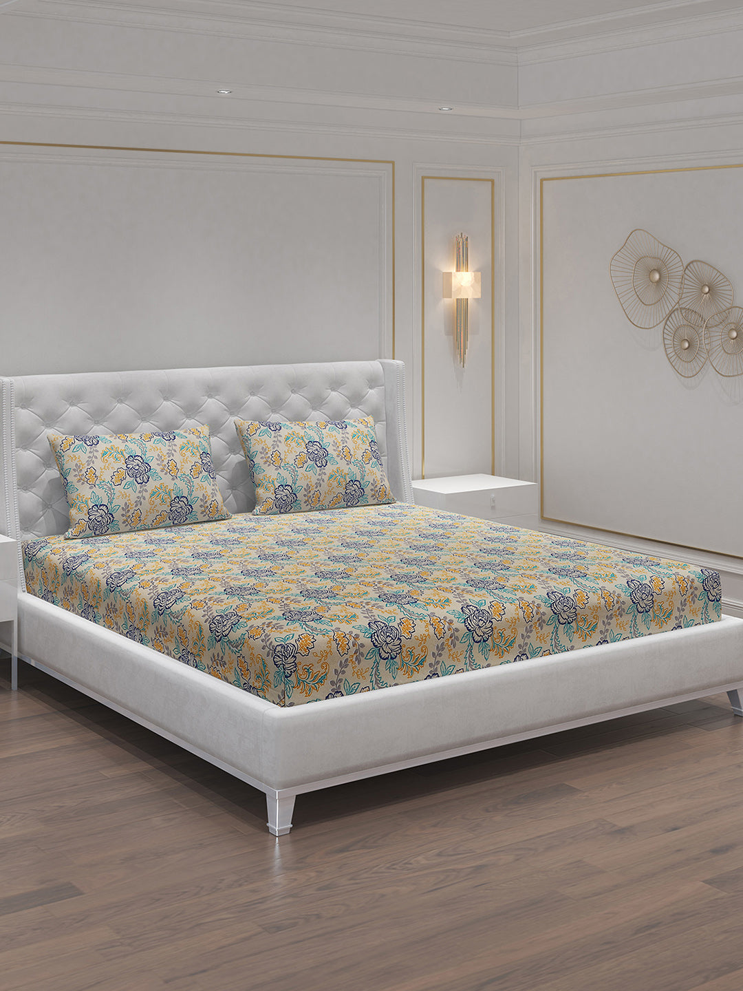 MOCA by Monte Carlo 120 GSM Microfibre Double Bedsheet with 2 Pillow Covers