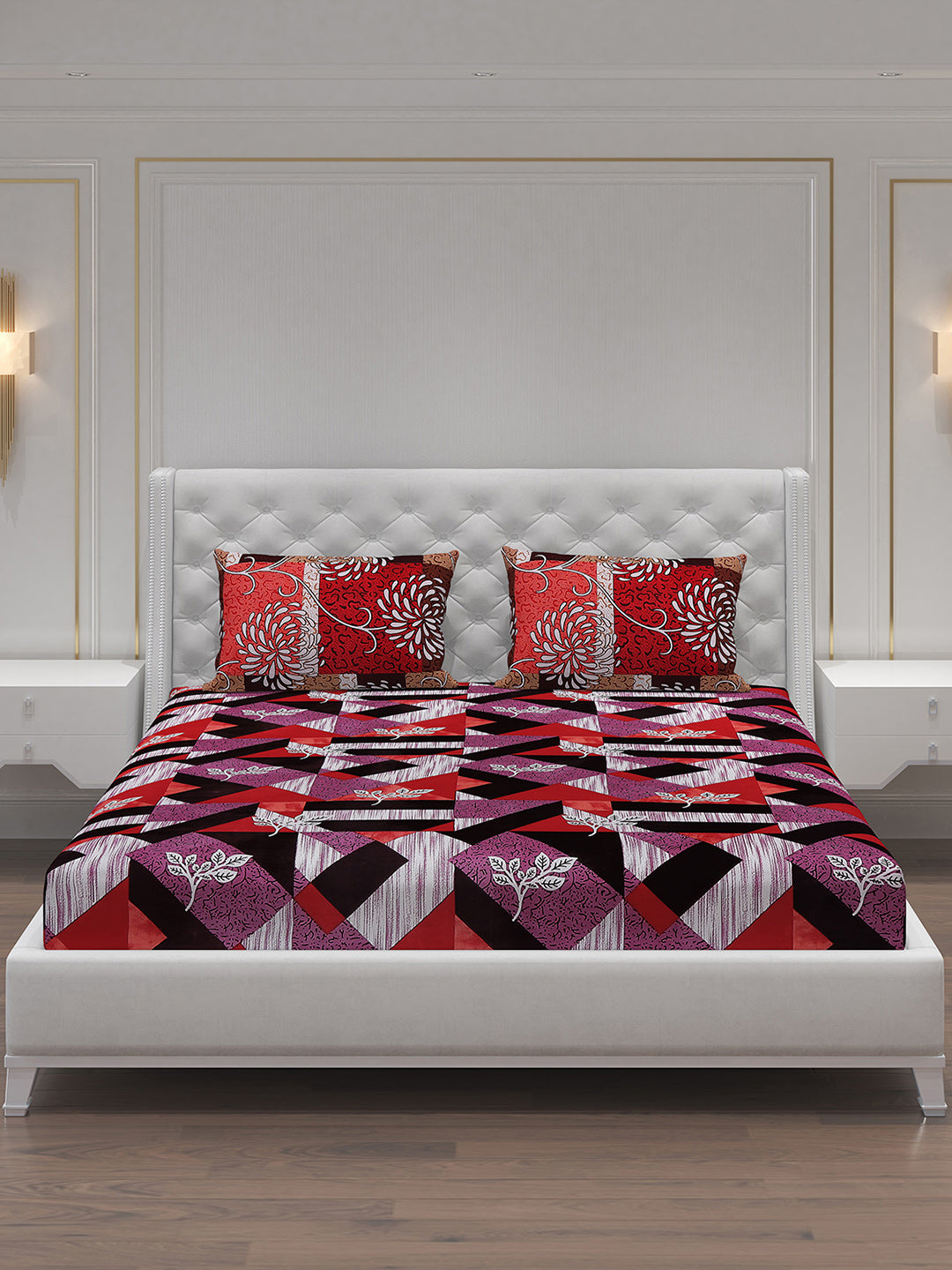 MOCA by Monte Carlo 120 GSM Microfibre Double Bedsheet (2 Pcs Set)