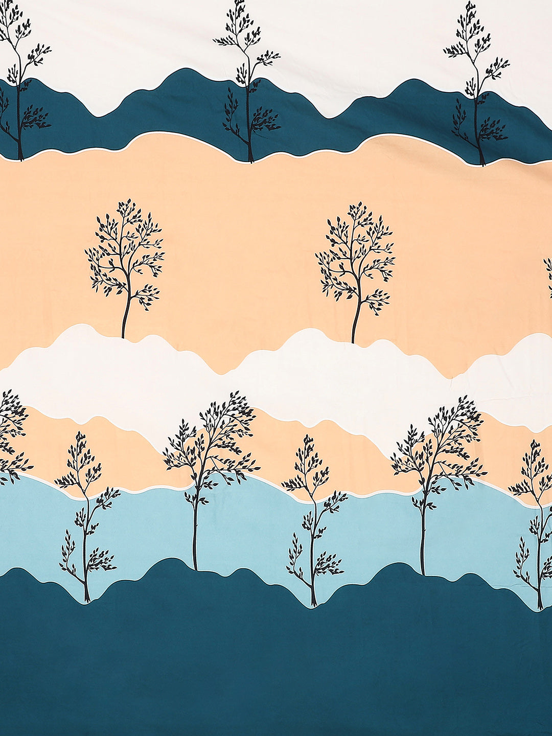 130 GSM Polyester Double Bed Bedsheet with 2 Pillow Covers