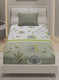 144TC Pure Cotton Single Bedsheet with 1 Pillow Covers
