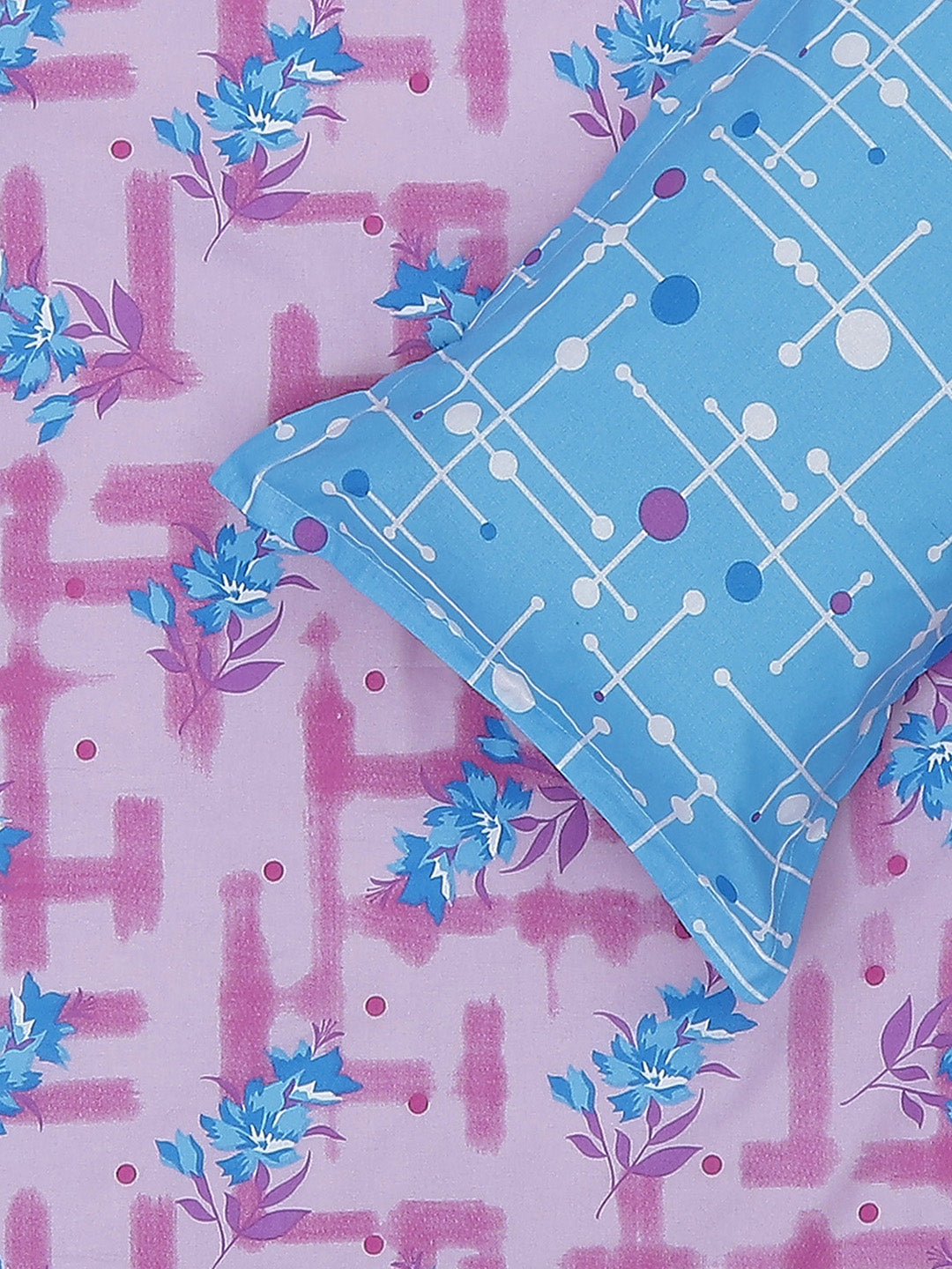 MOCA by Monte Carlo 104 TC Cotton Double Bedsheet with 2 Pillow Covers