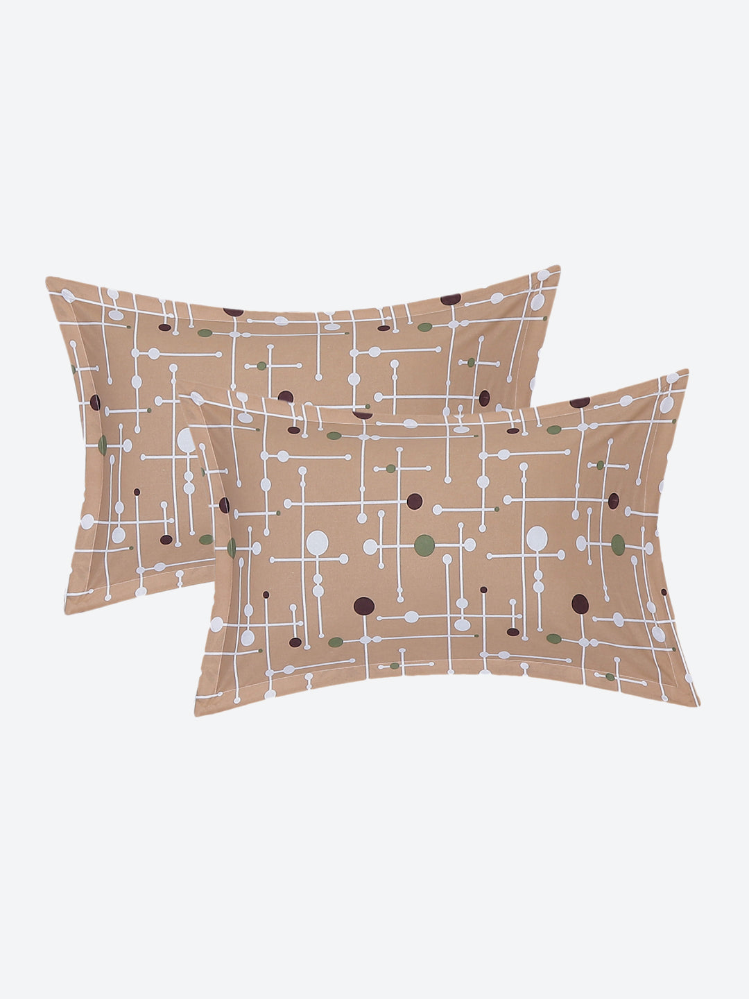 MOCA by Monte Carlo 104 TC Cotton Double Bedsheet with 2 Pillow Covers