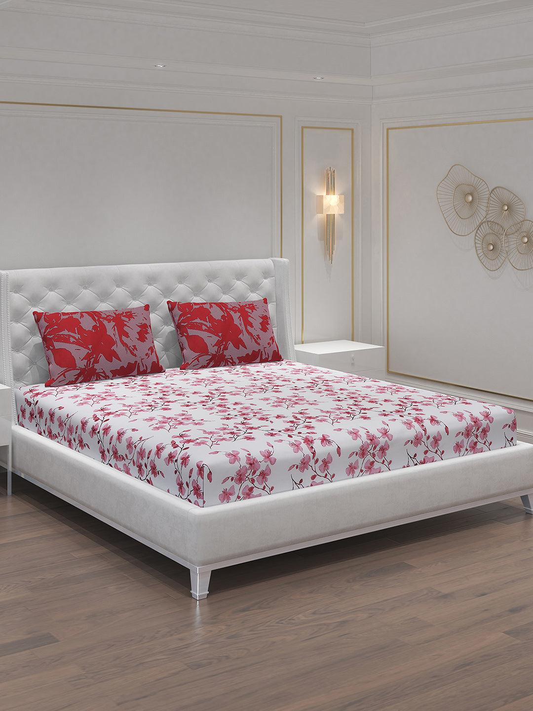 MOCA by Monte Carlo 104 GSM Cotton Double Bedsheet (2 Pcs Set)
