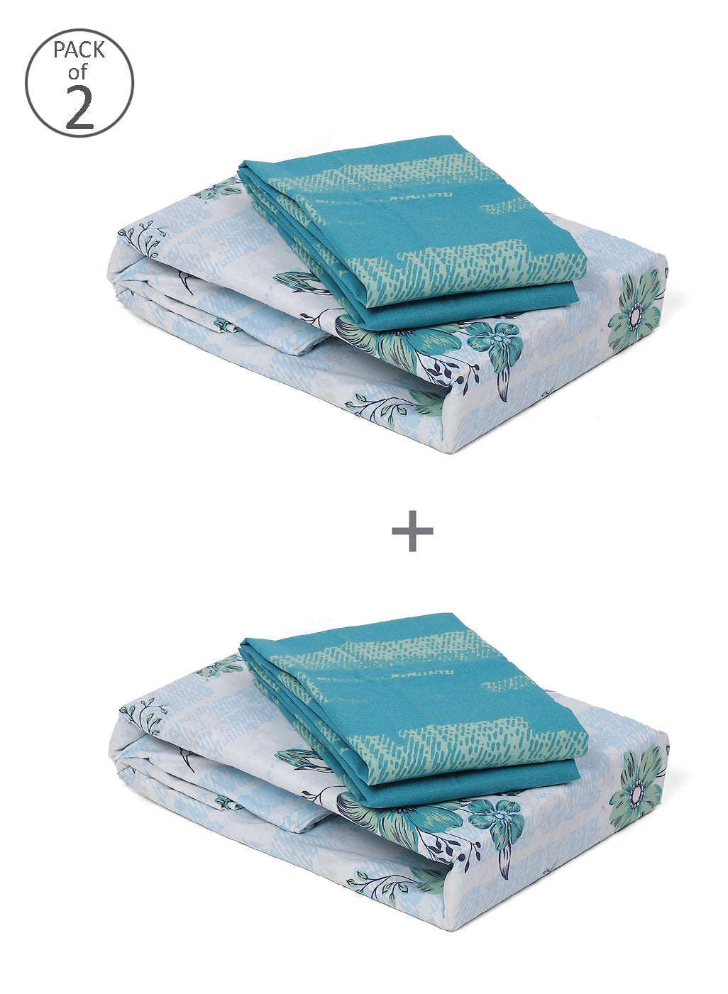 MOCA by Monte Carlo 104 GSM Cotton Double Bedsheet (2 Pcs Set)