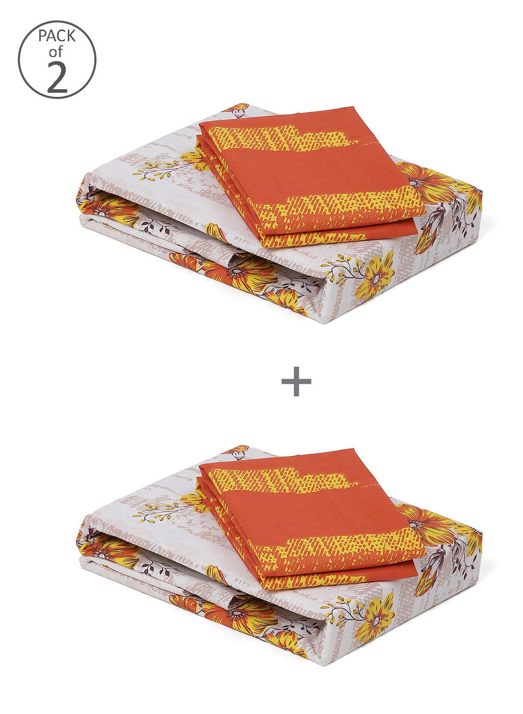 MOCA by Monte Carlo 104 GSM Cotton Double Bedsheet (2 Pcs Set)