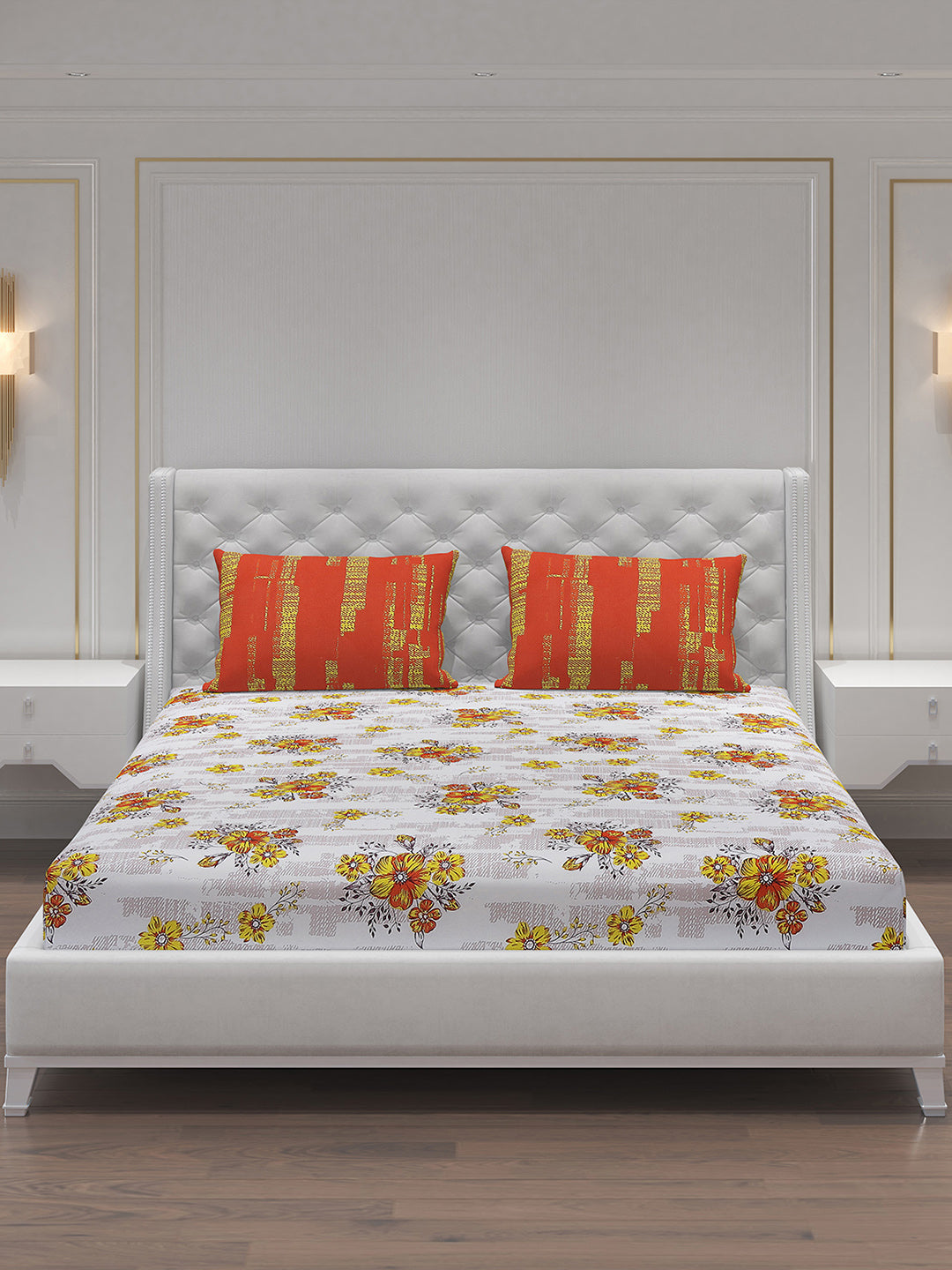 MOCA by Monte Carlo 104 GSM Cotton Double Bedsheet (2 Pcs Set)