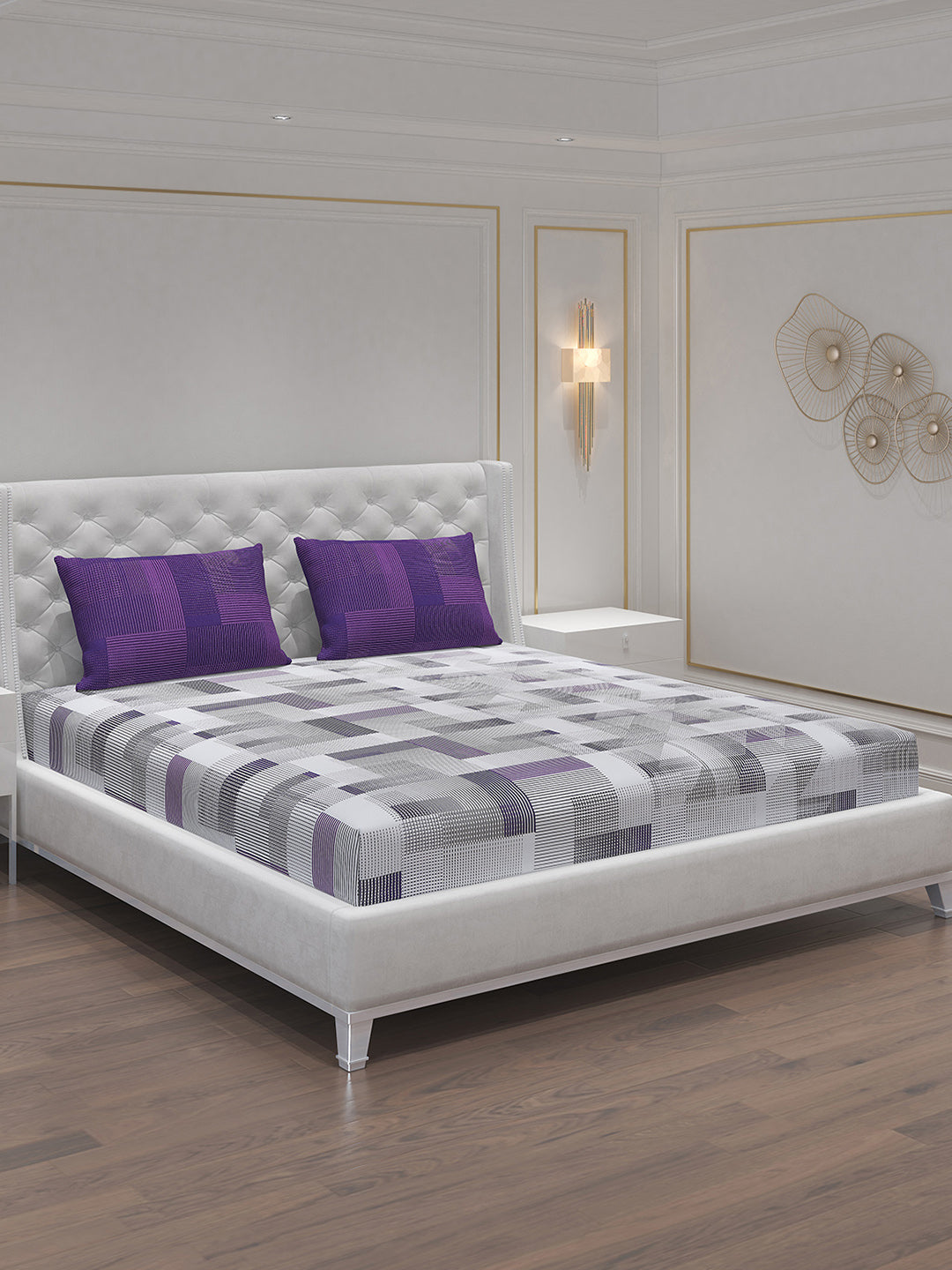 MOCA by Monte Carlo 104 GSM Cotton Double Bedsheet (2 Pcs Set)