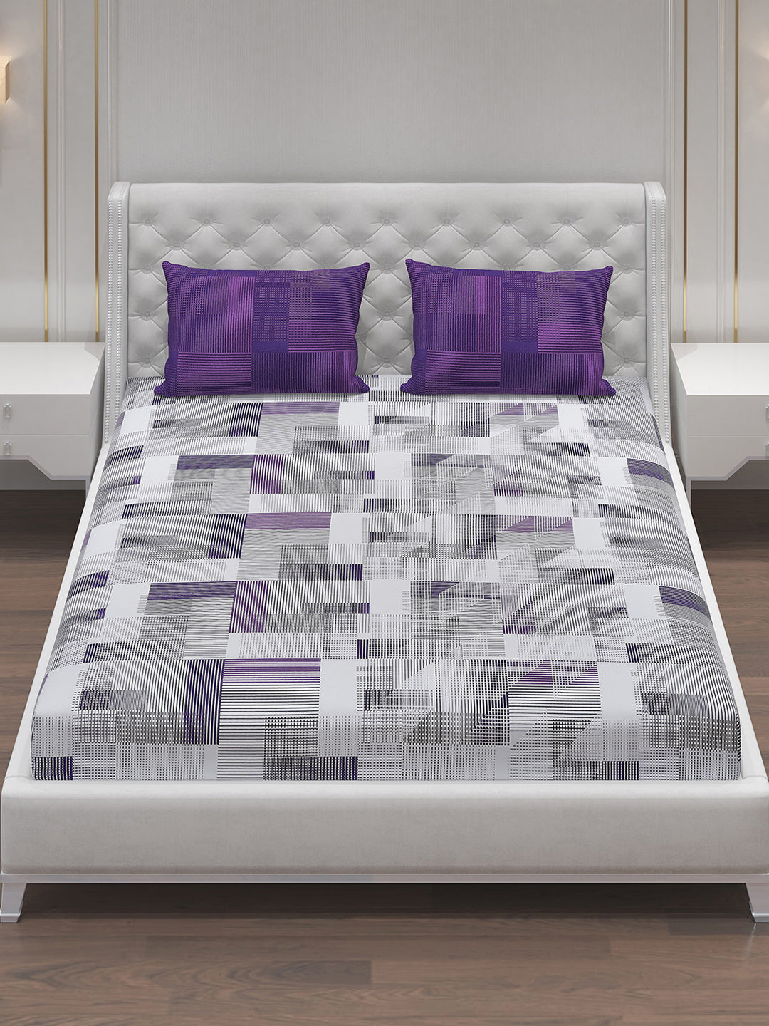 MOCA by Monte Carlo 104 GSM Cotton Double Bedsheet (2 Pcs Set)