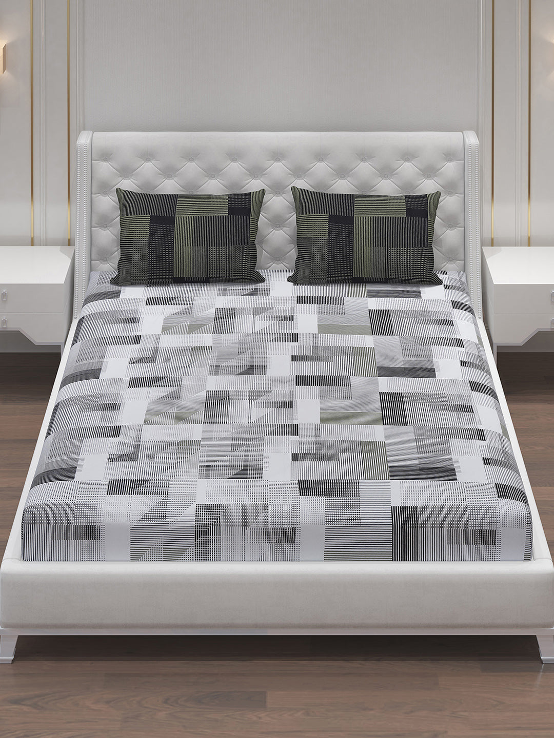 MOCA by Monte Carlo 104 GSM Cotton Double Bedsheet (2 Pcs Set)