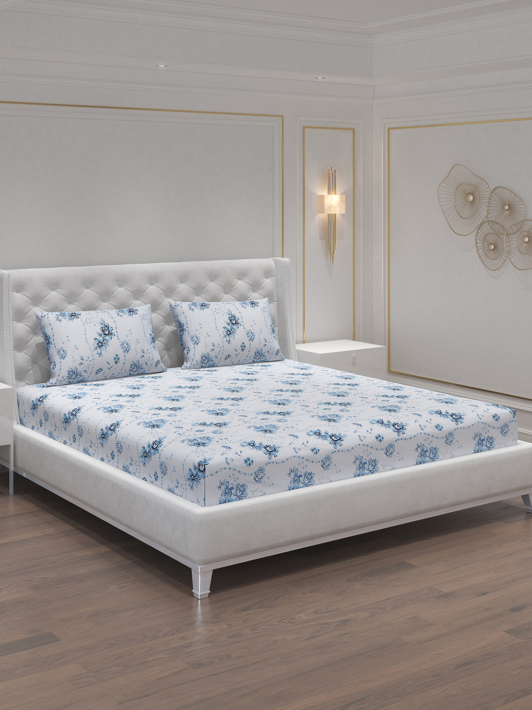 MOCA by Monte Carlo 104 GSM Cotton Double Bedsheet (2 Pcs Set)