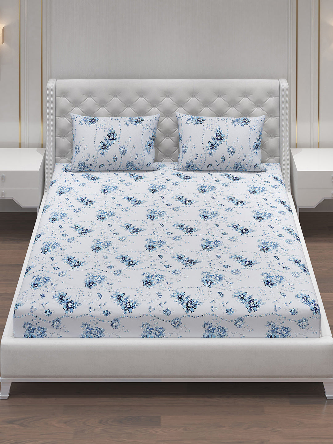 MOCA by Monte Carlo 104 GSM Cotton Double Bedsheet (2 Pcs Set)