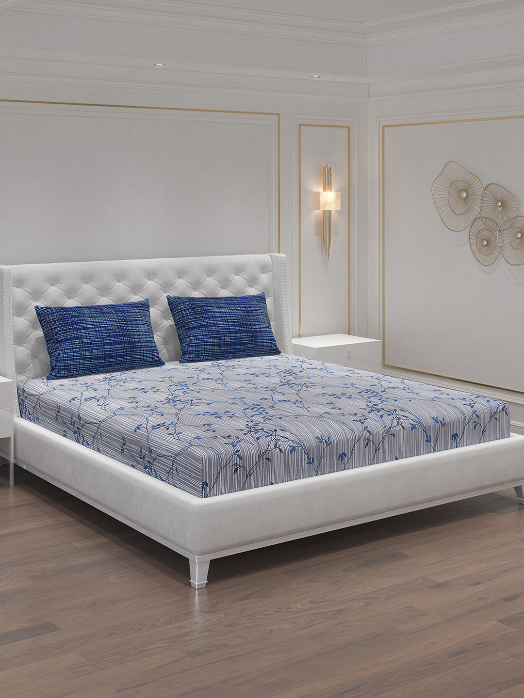 MOCA by Monte Carlo 104 GSM Cotton Double Bedsheet (2 Pcs Set)