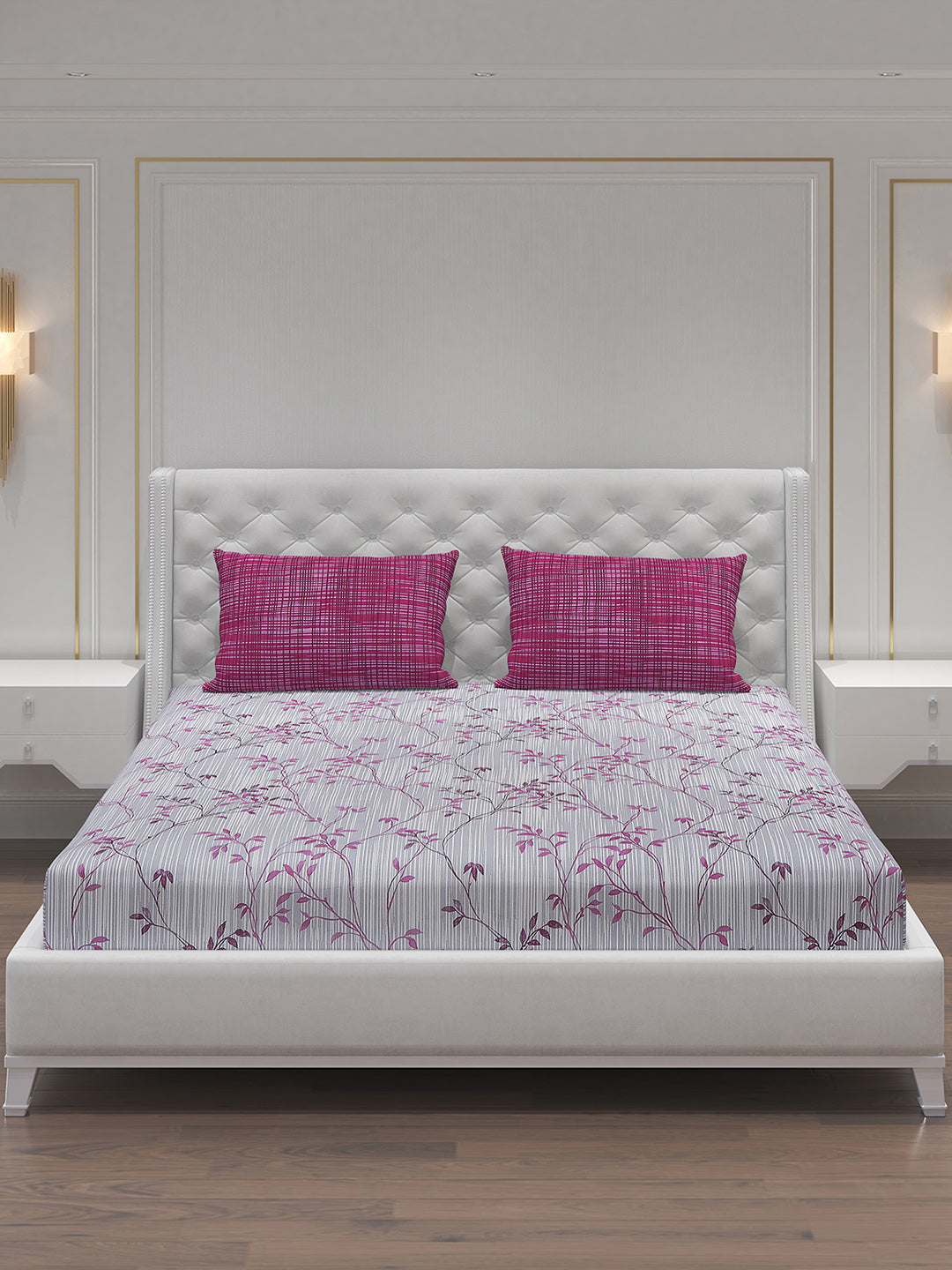 MOCA by Monte Carlo 104 GSM Cotton Double Bedsheet (2 Pcs Set)