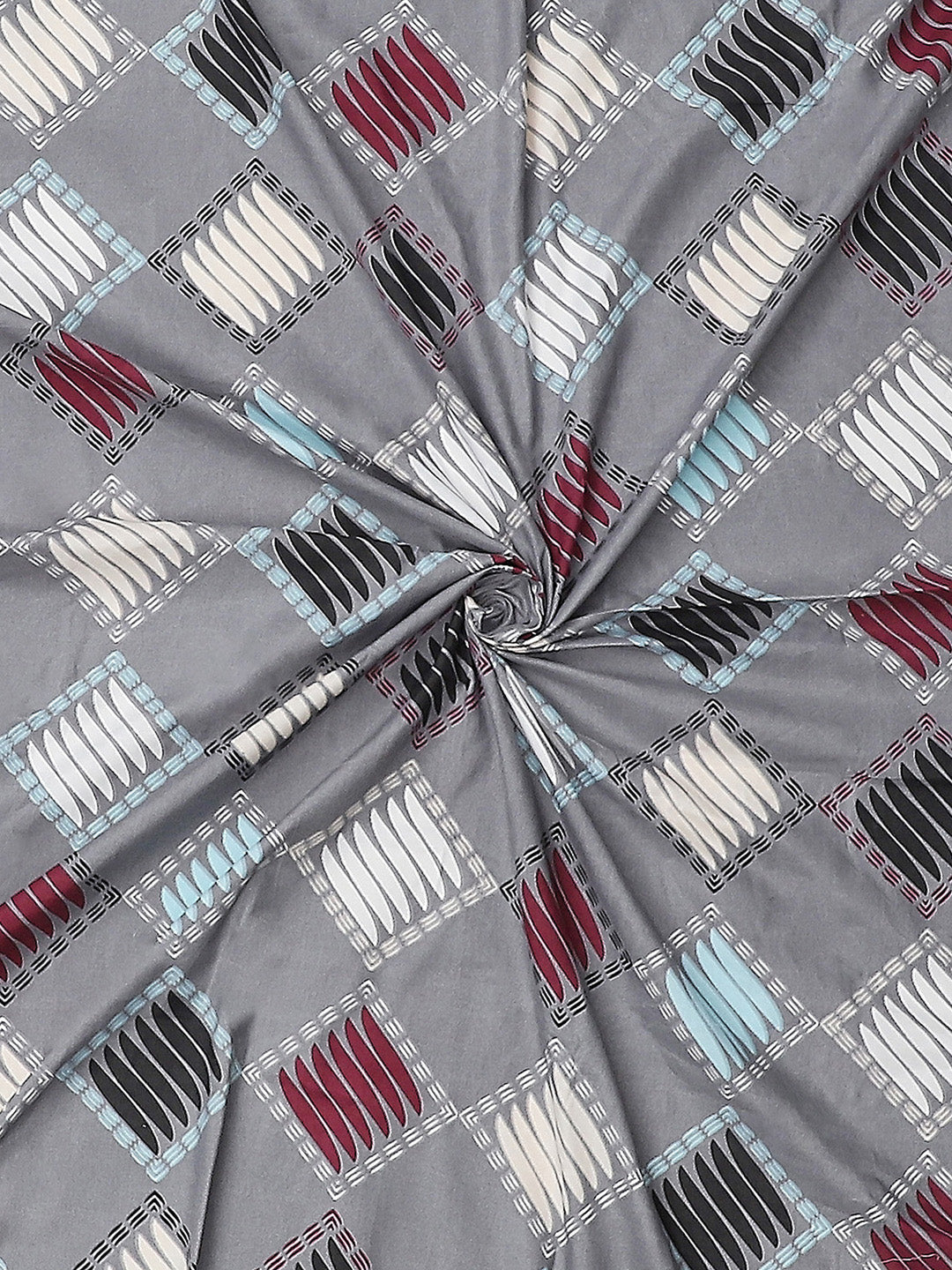 120 GSM  Polyester Double Bed Bedsheet with 2 Pillow Covers - Updated - Updated