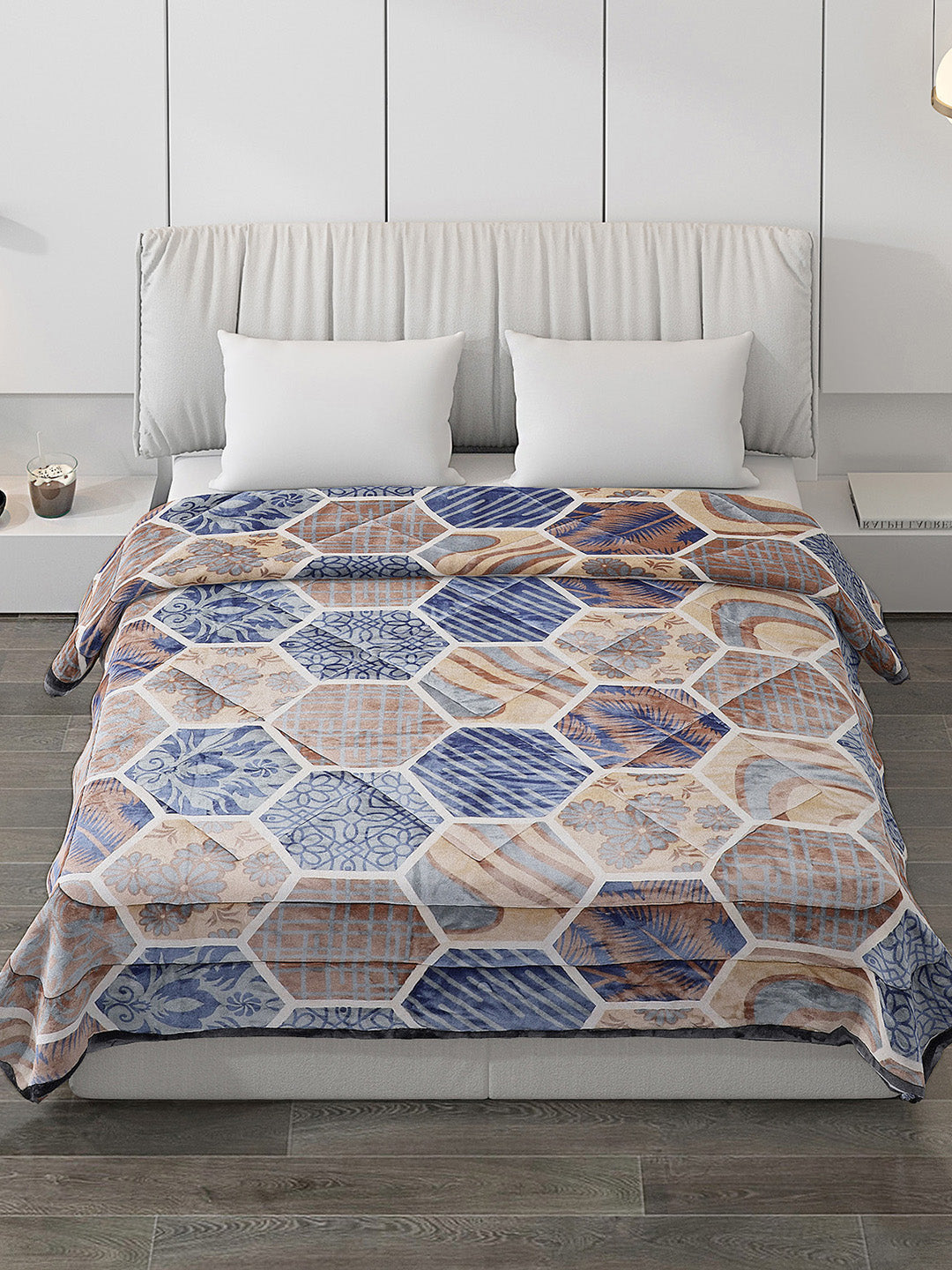 Printed 100% Polyster Double Bed Comforter for Winter