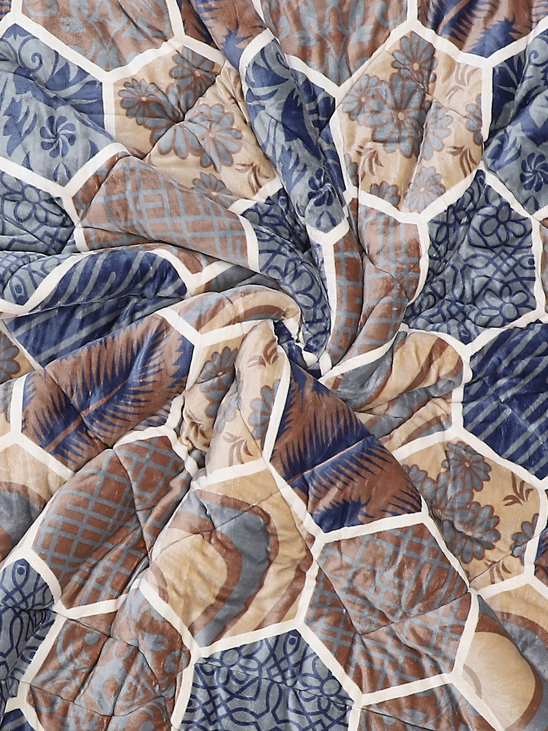 Printed 100% Polyster Double Bed Comforter for Winter