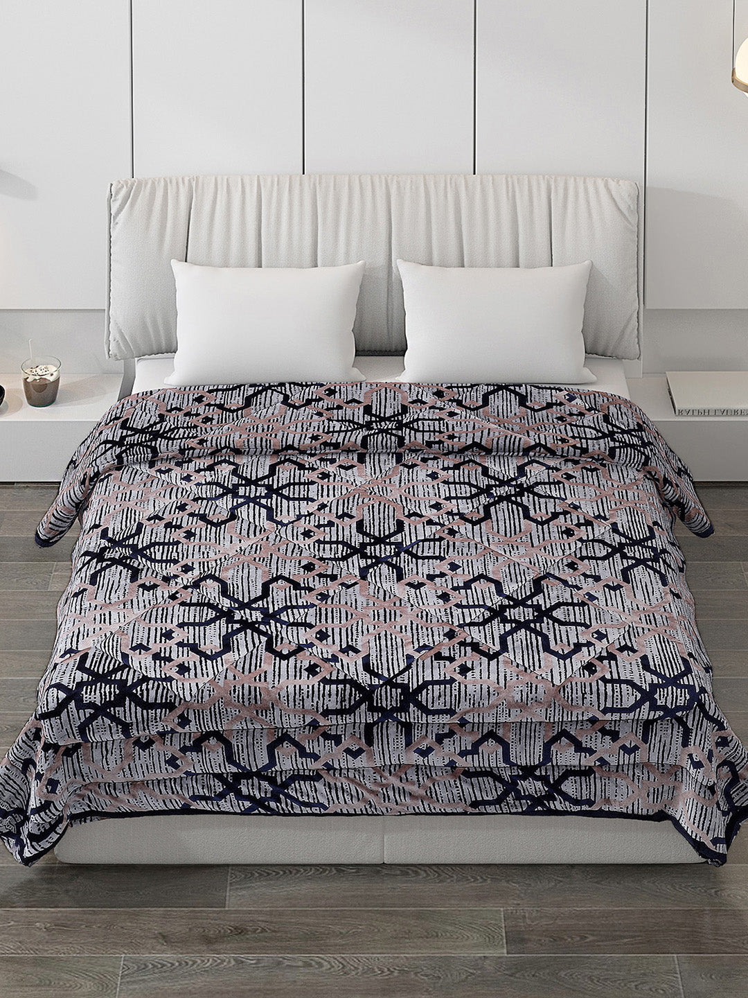 Printed 100% Polyster Double Bed Comforter for Winter