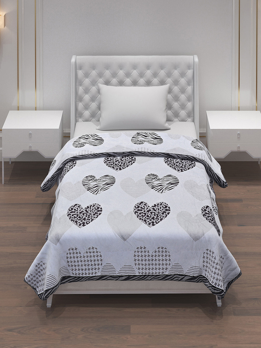 Printed 100% Polyster Single Bed Comforter for AC Room