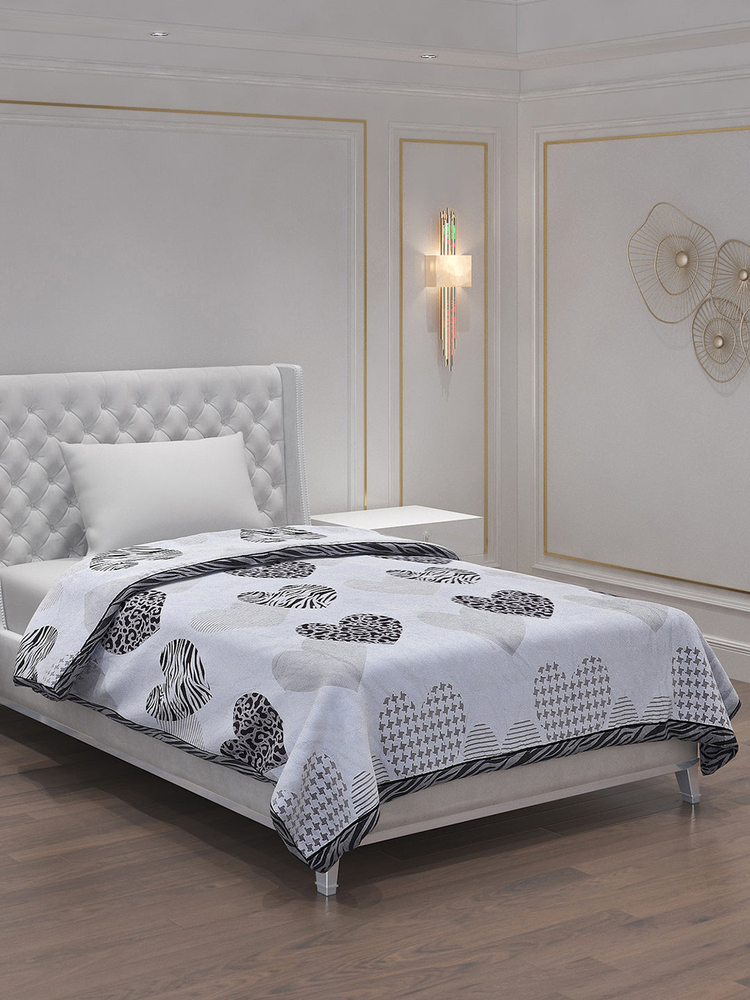 Printed 100% Polyster Single Bed Comforter for AC Room