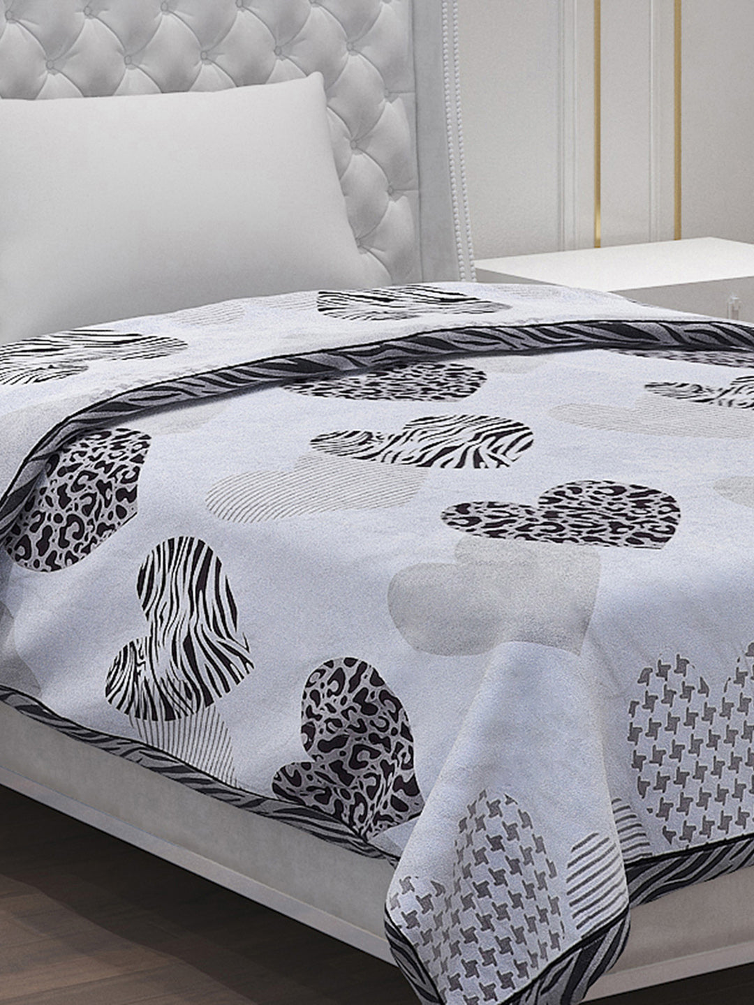 Printed 100% Polyster Single Bed Comforter for AC Room