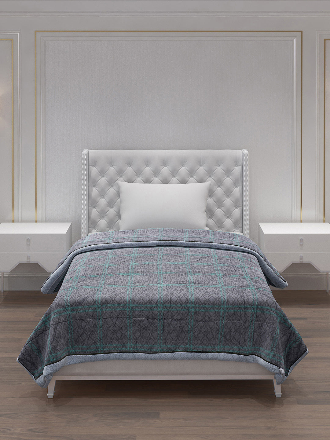 Printed 100% Polyster Single Bed Comforter for AC Room