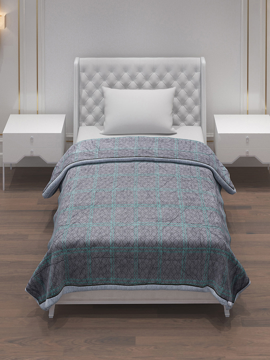 Printed 100% Polyster Single Bed Comforter for AC Room